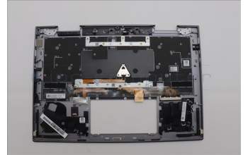 Lenovo 5M11P34977 C-Cover with keyboard, Japanese, Luna Grey, Fingerprint, WLAN, JP