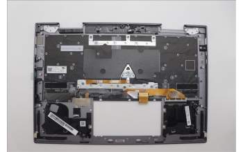 Lenovo 5M11P35001 C-Cover with keyboard, Czech Slovakian, Luna Grey, Fingerprint, WLAN, UK