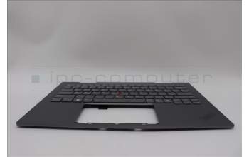Lenovo 5M11P35005 C-Cover with keyboard, US English Euro, Luna Grey, Fingerprint, WLAN, US