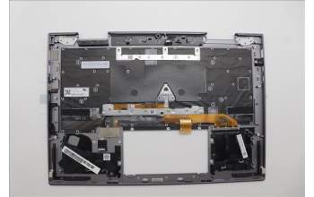 Lenovo 5M11P35006 C-Cover with keyboard, French, Luna Grey, Fingerprint, WLAN, US