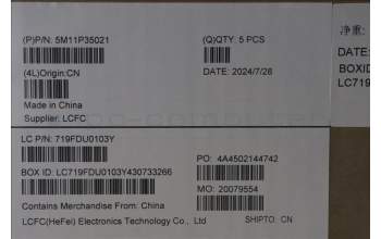 Lenovo 5M11P35021 C-Cover with keyboard, Russian, Luna Grey, Fingerprint, WLAN, US