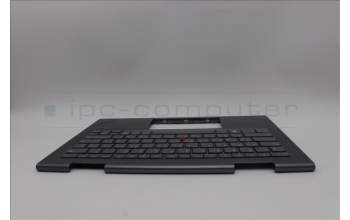 Lenovo 5M11P35021 C-Cover with keyboard, Russian, Luna Grey, Fingerprint, WLAN, US