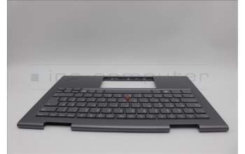 Lenovo 5M11P35022 C-Cover with keyboard, Slovenian, Luna Grey, Fingerprint, WLAN, UK