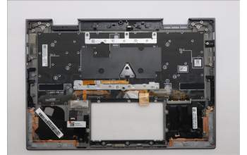 Lenovo 5M11P35048 C-Cover with keyboard, Hungarian, Luna Grey, Fingerprint, WWAN, UK