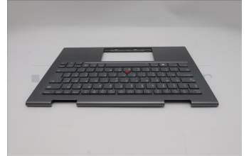 Lenovo 5M11P35048 C-Cover with keyboard, Hungarian, Luna Grey, Fingerprint, WWAN, UK