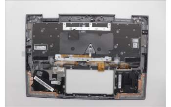 Lenovo 5M11P35067 C-Cover with keyboard, UK English, Luna Grey, Fingerprint, WWAN, UK