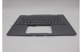 Lenovo 5M11P35070 C-Cover with keyboard, Arabic, Luna Grey, Fingerprint, WWAN, US