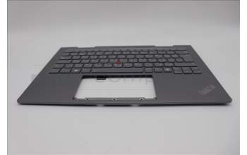 Lenovo 5M11P35073 C-Cover with keyboard, Bulgarian, Luna Grey, Fingerprint, WWAN, UK