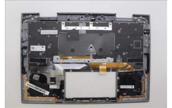 Lenovo 5M11P35077 C-Cover with keyboard,USA English,Luna Grey,Fingerprint,WWAN