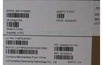 Lenovo 5M11P35082 C-Cover with keyboard,German,Luna Grey,Fingerprint,WWAN