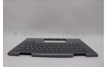 Lenovo 5M11P35085 C-Cover with keyboard, Hungarian, Luna Grey, Fingerprint, WWAN, UK