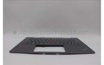 Lenovo 5M11P35097 C-Cover with keyboard, Spanish, Luna Grey, Fingerprint, WWAN, UK