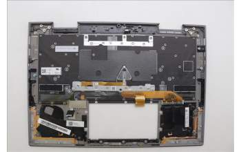 Lenovo 5M11P35099 C-Cover with keyboard, Switzerland, Luna Grey, Fingerprint, WWAN, UK