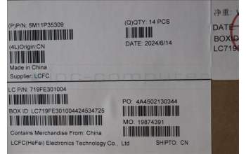 Lenovo 5M11P35309 MECH_ASM 14.0WUXGA,AR MT LP,FHD,Lbo+AUO