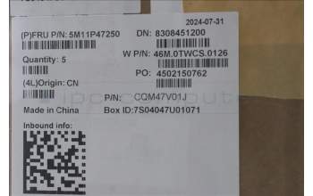 Lenovo 5M11P47250 C-Cover with keyboard, Thai, No NFC, Backlight, US