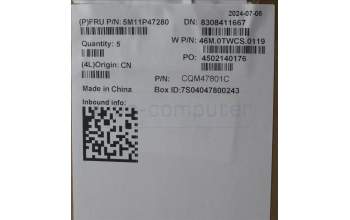 Lenovo 5M11P47280 C-Cover with keyboard, Switzerland, No NFC, Backlight, UK