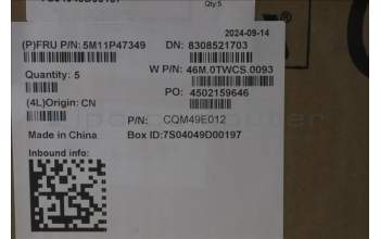 Lenovo 5M11P47349 C-Cover with keyboard, Norwegian, No NFC, Backlight, UK