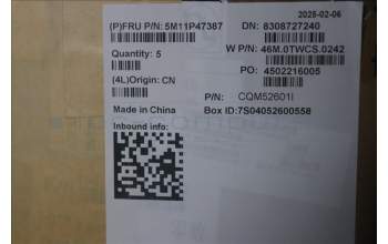 Lenovo 5M11P47387 C-Cover with keyboard, Portuguese, Backlight, UK