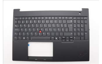 Lenovo 5M11P68309 C-Cover with keyboard, Estonian, Black, Backlight, UK