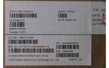 Lenovo 5M11P68316 MECH_ASM BL KB NP BK FRA PMX