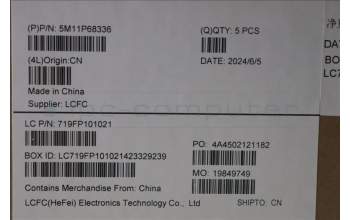 LENOVO 5M11P68336 Keyb P16s G3 (Intel) Cover IT - WL