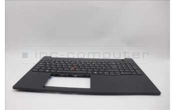 Lenovo 5M11P68354 C-Cover with keyboard, Portuguese, Black, Backlight, UK