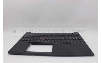 Lenovo 5M11P68360 C-Cover with keyboard, Slovenian, Black, Backlight, UK