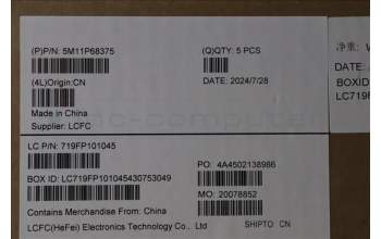 Lenovo 5M11P68375 C-Cover with keyboard, Thai, Black, Backlight, US