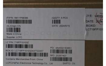 Lenovo 5M11P68386 MECH_ASM BL KB NP BK UKE PMX