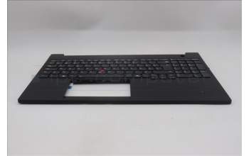 Lenovo 5M11P68409 C-Cover with keyboard, Belgian, Black, Backlight, WWAN, SIM, UK