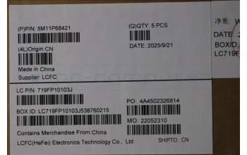 Lenovo 5M11P68421 C-Cover with keyboard, Czech Slovakian, Black, Backlight, WWAN, SIM, UK