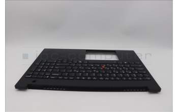 Lenovo 5M11P68445 C-Cover with keyboard, Greek, Black, Backlight, WWAN, SIM, US