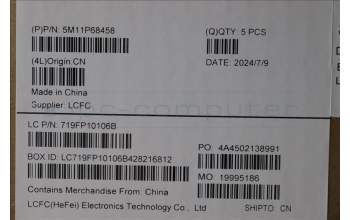 Lenovo 5M11P68458 MECH_ASM BL KB NP BK WW ITA LTN