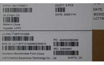 Lenovo 5M11P68817 C-Cover with keyboard, Russian, Black, Backlight, WWAN, SIM, US