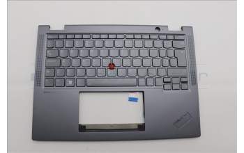Lenovo 5M11P68987 C-Cover with keyboard, Portuguese, Grey, Backlight, UK