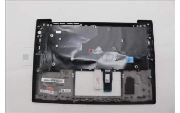 Lenovo 5M11P69378 C-Cover with keyboard, Belgian, Black, Backlight, UK