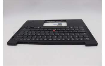 Lenovo 5M11P69398 C-Cover with keyboard, Danish, Black, Backlight, UK