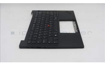Lenovo 5M11Q25553 C-Cover with keyboard, US English Euro, Black, WLAN, US