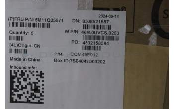 Lenovo 5M11Q25571 C-Cover with keyboard, Spanish, Black, WLAN, UK