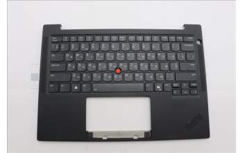 Lenovo 5M11Q25577 C-Cover with keyboard, Ukraine, Black, WLAN, US
