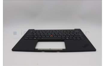 Lenovo 5M11Q25577 C-Cover with keyboard, Ukraine, Black, WLAN, US