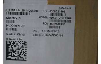 Lenovo 5M11Q25608 C-Cover with keyboard, Switzerland, Black, WLAN, UK