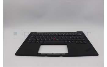 Lenovo 5M11Q25615 C-Cover with keyboard, Belgian, Black, WLAN, UK