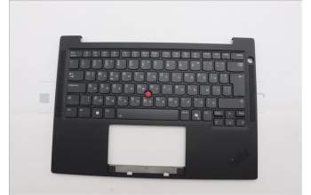 Lenovo 5M11Q25617 C-Cover with keyboard, Bulgarian, Black, WLAN, UK