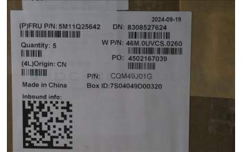 Lenovo 5M11Q25642 C-Cover with keyboard, Swedish/Finnish, Black, WLAN, UK