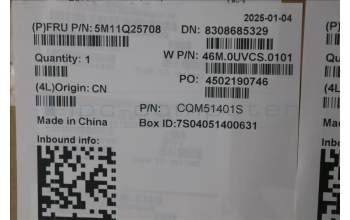 Lenovo 5M11Q25708 C-Cover with keyboard, Portuguese, Black, WWAN, UK