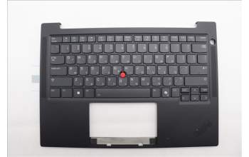 Lenovo 5M11Q25768 C-Cover with keyboard, Israel(Hebrew), Black, WWAN, US