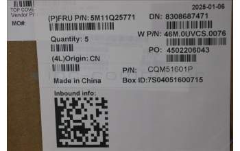 Lenovo 5M11Q25771 C-Cover with keyboard, Italian, Black, WWAN, UK