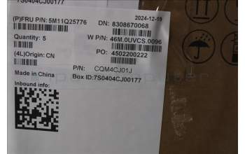 Lenovo 5M11Q25776 C-Cover with keyboard, Norwegian, Black, WWAN, UK