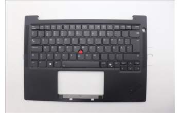 Lenovo 5M11Q25782 C-Cover with keyboard, Swedish/Finnish, Black, WWAN, UK